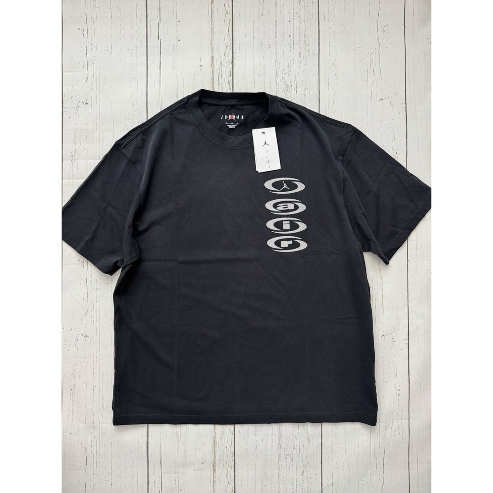 New Air Jordan TRAVIS SCOTT Cactus Jack Shirt Black DZ5514-011 Men's Size XL